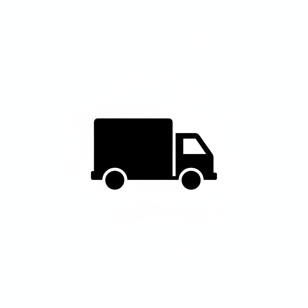 delivery truck icon black 